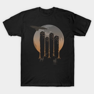 Save The Planet - City Night glow T-Shirt